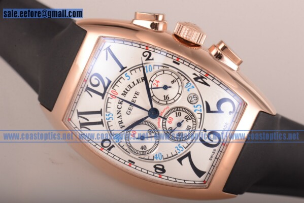 Franck Muller Casablanca Chrono Watch Replica Rose Gold 8880 CCAT - Click Image to Close